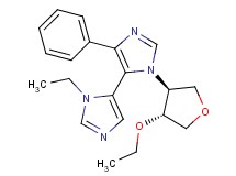 3-[(3S*,4R*)-4-ethoxytetrahydrofuran-3-yl]-3'-ethyl-5-phenyl-3H,3'H-4,4'-biimidazole