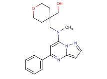 (4-{[methyl(5-phenylpyrazolo[1,5-a]pyrimidin-7-yl)amino]methyl}tetrahydro-2H-pyran-4-yl)methanol