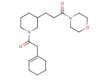 4-{3-[1-(1-cyclohexen-1-ylacetyl)-3-piperidinyl]propanoyl}morpholine