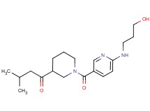 1-[1-({6-[(3-hydroxypropyl)amino]pyridin-3-yl}carbonyl)piperidin-3-yl]-3-methylbutan-1-one