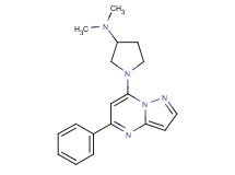 N,N-dimethyl-1-(5-phenylpyrazolo[1,5-a]pyrimidin-7-yl)-3-pyrrolidinamine