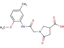 1-{2-[(2-methoxy-5-methylphenyl)amino]-2-oxoethyl}-5-oxopyrrolidine-3-carboxylic acid