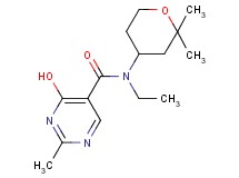N-(2,2-dimethyltetrahydro-2H-pyran-4-yl)-N-ethyl-4-hydroxy-2-methylpyrimidine-5-carboxamide