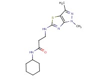 N~1~-cyclohexyl-N~3~-(1,3-dimethyl-1H-pyrazolo[3,4-d][1,3]thiazol-5-yl)-beta-alaninamide