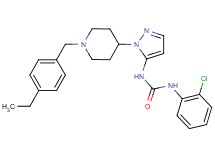 N-(2-chlorophenyl)-N'-{1-[1-(4-ethylbenzyl)-4-piperidinyl]-1H-pyrazol-5-yl}urea