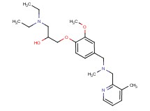 1-(diethylamino)-3-[2-methoxy-4-({methyl[(3-methyl-2-pyridinyl)methyl]amino}methyl)phenoxy]-2-propanol