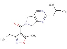 6-[(3-ethyl-5-methylisoxazol-4-yl)carbonyl]-2-isobutyl-6,7-dihydro-5H-pyrrolo[3,4-d]pyrimidine