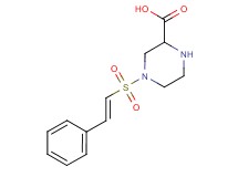4-{[(E)-2-phenylvinyl]sulfonyl}piperazine-2-carboxylic acid