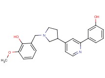 2-({3-[2-(3-hydroxyphenyl)pyridin-4-yl]pyrrolidin-1-yl}methyl)-6-methoxyphenol