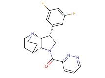 (3R*,3aR*,7aR*)-3-(3,5-difluorophenyl)-1-(pyridazin-3-ylcarbonyl)octahydro-4,7-ethanopyrrolo[3,2-b]pyridine