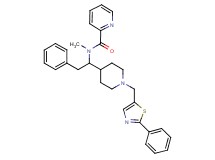 N-methyl-N-(2-phenyl-1-{1-[(2-phenyl-1,3-thiazol-5-yl)methyl]-4-piperidinyl}ethyl)-2-pyridinecarboxamide
