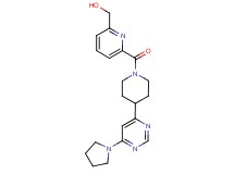 [6-({4-[6-(1-pyrrolidinyl)-4-pyrimidinyl]-1-piperidinyl}carbonyl)-2-pyridinyl]methanol