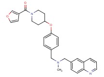 (4-{[1-(3-furoyl)-4-piperidinyl]oxy}benzyl)methyl(6-quinolinylmethyl)amine