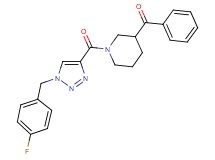 (1-{[1-(4-fluorobenzyl)-1H-1,2,3-triazol-4-yl]carbonyl}-3-piperidinyl)(phenyl)methanone