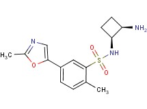 N-[(1S*,2R*)-2-aminocyclobutyl]-2-methyl-5-(2-methyl-1,3-oxazol-5-yl)benzenesulfonamide