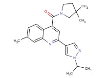 4-[(3,3-dimethylpyrrolidin-1-yl)carbonyl]-2-(1-isopropyl-1H-pyrazol-4-yl)-7-methylquinoline