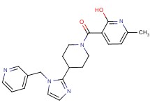 6-methyl-3-({4-[1-(3-pyridinylmethyl)-1H-imidazol-2-yl]-1-piperidinyl}carbonyl)-2-pyridinol