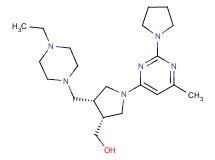 [(3R*,4R*)-4-[(4-ethylpiperazin-1-yl)methyl]-1-(6-methyl-2-pyrrolidin-1-ylpyrimidin-4-yl)pyrrolidin-3-yl]methanol