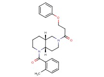 (4aR*,8aS*)-1-(2-methylbenzoyl)-6-(3-phenoxypropanoyl)decahydro-1,6-naphthyridine