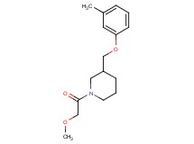 1-(methoxyacetyl)-3-[(3-methylphenoxy)methyl]piperidine