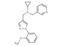 N-{[1-(2-methoxyphenyl)-1H-pyrazol-4-yl]methyl}-N-(pyridin-3-ylmethyl)cyclopropanamine