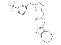 (1,4,5,6,7,8-hexahydrocyclohepta[c]pyrazol-3-ylmethyl)methyl({3-[3-(trifluoromethyl)benzyl]-1,2,4-oxadiazol-5-yl}methyl)amine