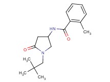 N-[1-(2,2-dimethylpropyl)-5-oxo-3-pyrrolidinyl]-2-methylbenzamide