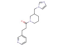 3-{3-[3-(1H-imidazol-1-ylmethyl)-1-piperidinyl]-3-oxopropyl}pyridine