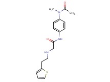 N-{4-[acetyl(methyl)amino]phenyl}-2-{[2-(2-thienyl)ethyl]amino}acetamide