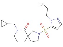 7-(cyclopropylmethyl)-2-[(1-propyl-1H-pyrazol-5-yl)sulfonyl]-2,7-diazaspiro[4.5]decan-6-one
