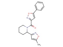 2-(5-methyl-3-isoxazolyl)-1-[(5-phenyl-3-isoxazolyl)carbonyl]piperidine