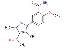 5-(4-acetyl-3,5-dimethyl-1H-pyrazol-1-yl)-2-methoxybenzamide