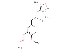 1-(3,5-dimethylisoxazol-4-yl)-N-[3-(ethoxymethyl)-4-methoxybenzyl]-N-methylmethanamine