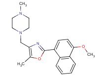 1-{[2-(4-methoxy-1-naphthyl)-5-methyl-1,3-oxazol-4-yl]methyl}-4-methylpiperazine