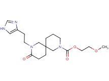2-methoxyethyl 8-[2-(1H-imidazol-4-yl)ethyl]-9-oxo-2,8-diazaspiro[5.5]undecane-2-carboxylate