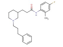 N-(4-fluoro-2-methylphenyl)-3-[1-(3-phenylpropyl)-3-piperidinyl]propanamide
