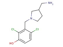 3-{[3-(aminomethyl)pyrrolidin-1-yl]methyl}-2,4-dichlorophenol