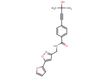 N-{[5-(2-furyl)isoxazol-3-yl]methyl}-4-(3-hydroxy-3-methylbut-1-yn-1-yl)benzamide