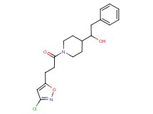 1-{1-[3-(3-chloro-5-isoxazolyl)propanoyl]-4-piperidinyl}-2-phenylethanol