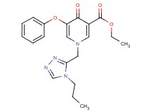 ethyl 4-oxo-5-phenoxy-1-[(4-propyl-4H-1,2,4-triazol-3-yl)methyl]-1,4-dihydropyridine-3-carboxylate