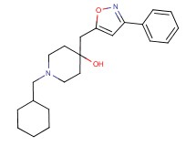 1-(cyclohexylmethyl)-4-[(3-phenyl-5-isoxazolyl)methyl]-4-piperidinol