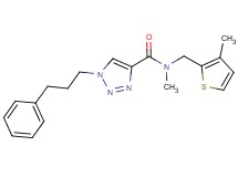 N-methyl-N-[(3-methyl-2-thienyl)methyl]-1-(3-phenylpropyl)-1H-1,2,3-triazole-4-carboxamide