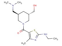 ((3S*,5R*)-5-[(dimethylamino)methyl]-1-{[2-(ethylamino)-4-methyl-1,3-thiazol-5-yl]carbonyl}-3-piperidinyl)methanol