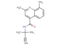 N-(1,1-dimethylprop-2-yn-1-yl)-2,8-dimethylquinoline-4-carboxamide