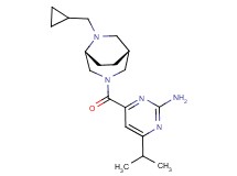 4-{[(1R*,5R*)-6-(cyclopropylmethyl)-3,6-diazabicyclo[3.2.2]non-3-yl]carbonyl}-6-isopropylpyrimidin-2-amine
