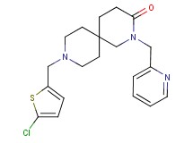 9-[(5-chloro-2-thienyl)methyl]-2-(pyridin-2-ylmethyl)-2,9-diazaspiro[5.5]undecan-3-one