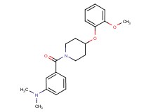 (3-{[4-(2-methoxyphenoxy)-1-piperidinyl]carbonyl}phenyl)dimethylamine