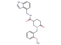 N-(1H-indol-4-ylmethyl)-1-(2-methoxybenzyl)-6-oxo-3-piperidinecarboxamide