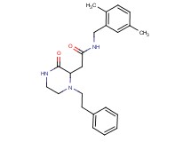 N-(2,5-dimethylbenzyl)-2-[3-oxo-1-(2-phenylethyl)-2-piperazinyl]acetamide