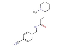 N-(4-cyanobenzyl)-3-(1-methyl-2-piperidinyl)propanamide